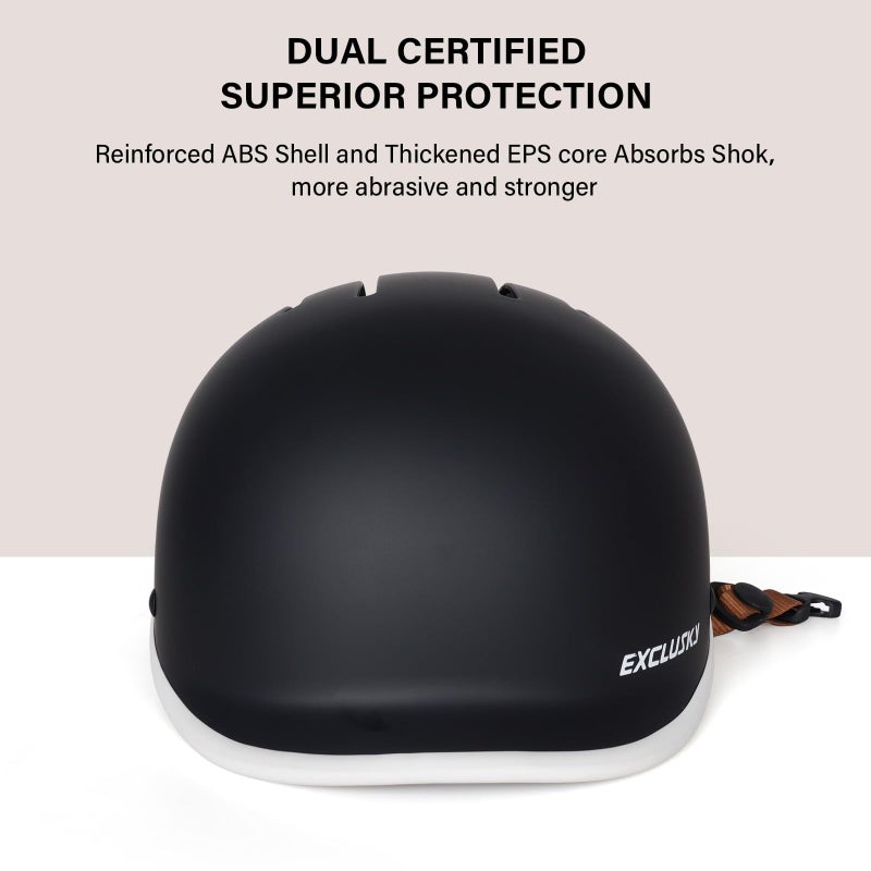 Exclusky Bike Helmet for Adults Adjustable Cycling Helmet for Men & Women Safety Certified Bicycle Helmet for Commuting  Road Biking  Skating with USB Rechargeable Rear Light - Image 5